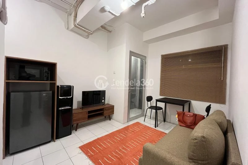 Living Room Middle Floor 2BR Apartment with Hotel View at Grand Asia Afrika Residence