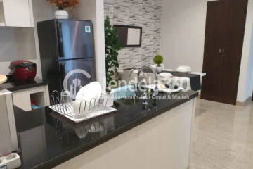 Kitchen Simply Look 2BR Apartment High Floor with city View at Branz BSD Apartment