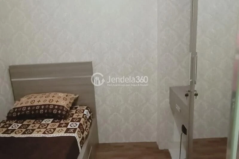 Bedroom 2BR Green Pramuka City Apartment at Middle Floor