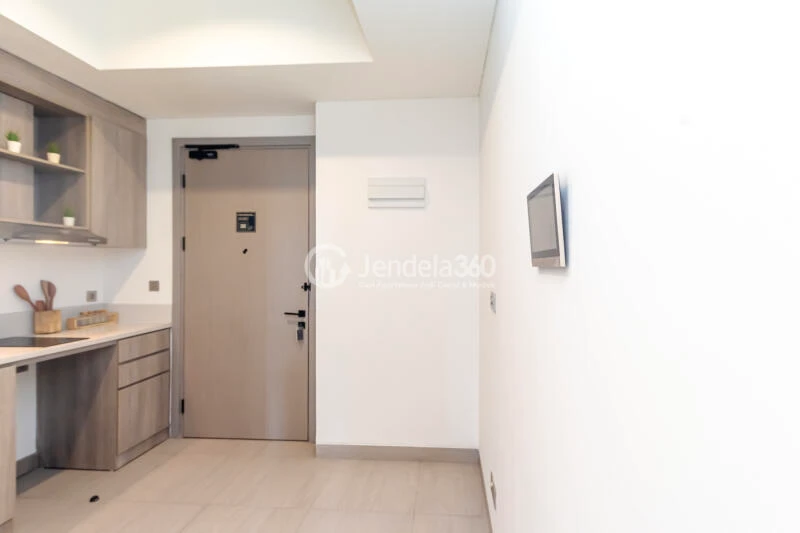 Living Room 2BR Apartment with City View at Fatmawati City Center Apartment