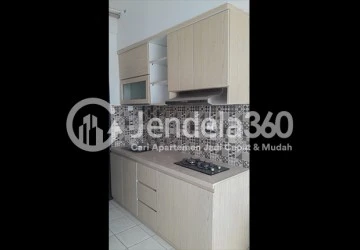 Kitchen Middle Floor 2BR Apartment with city View at Grand Asia Afrika Residence
