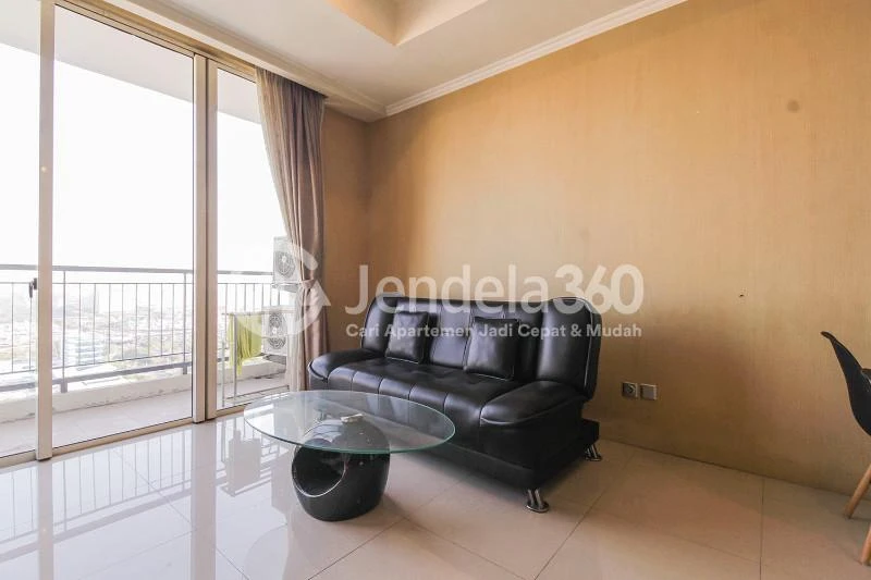 Living Room Spacious 1BR High Floor Apartment with City View at Ancol Mansion Apartment