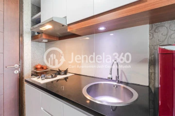 Kitchen Well Furnished Studio Apartment at Grand Dhika City Apartment Middle Floor