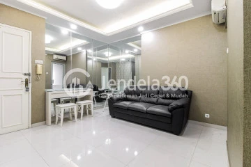 Living Room 2BR Middle Floor Apartment with City View at Gading Mediterania Residence