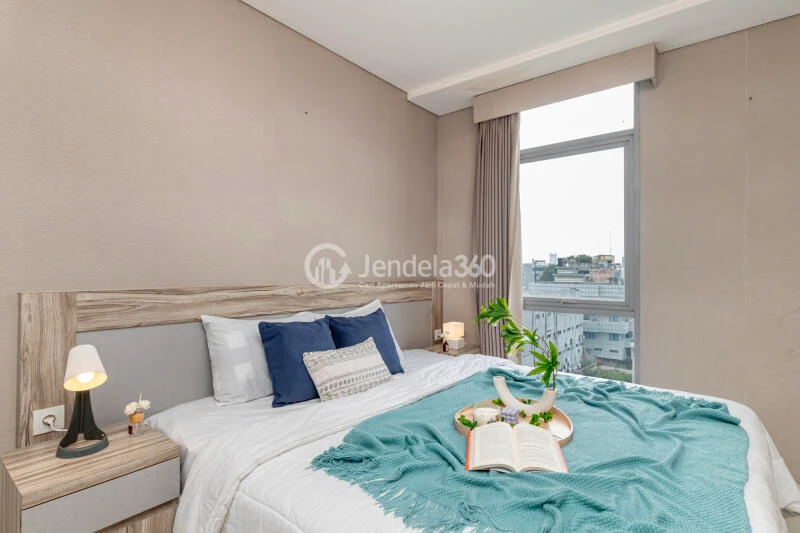 Bedroom Low Floor 1BR Apartment with City View at Pejaten Park Residence