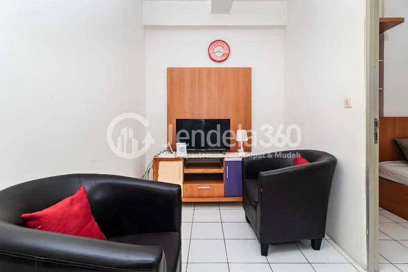 Living Room Decorative 2BR Apartment at Menteng Square Apartment Low Floor