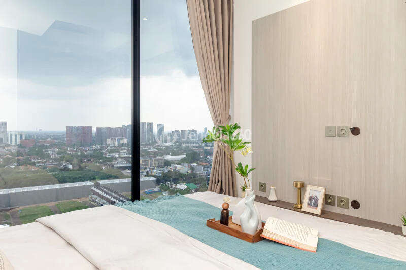 Bedroom 1 2BR Apartment with City View at Fatmawati City Center Apartment