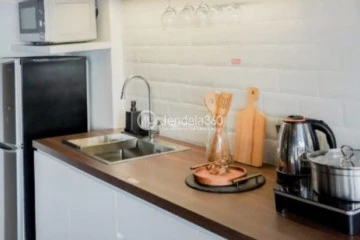 Kitchen Strategic Location 1BR Apartment Middle Floor with City View at Bintaro Icon Apartment