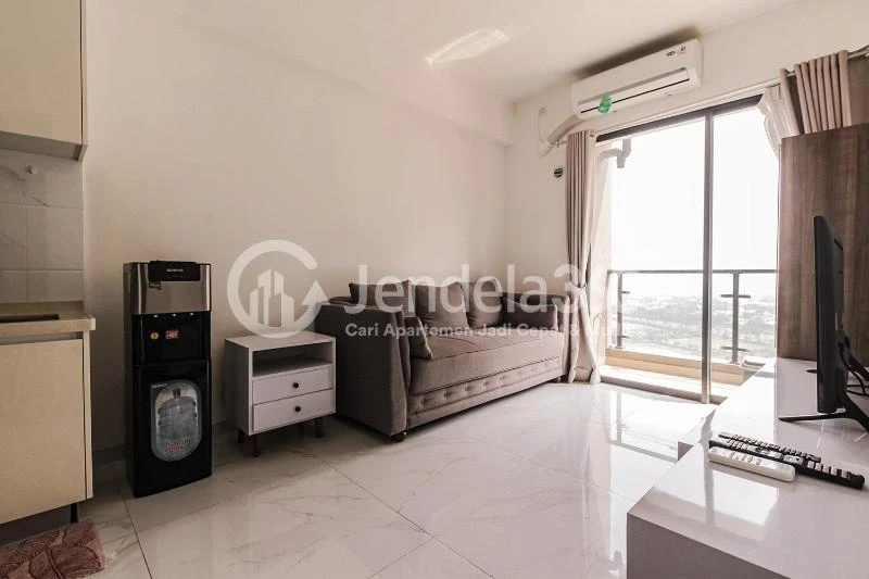 Living Room 2BR Sky House BSD Apartment at High Floor