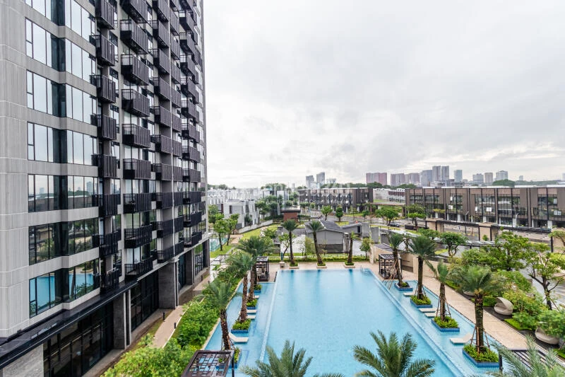 Balcony Spacious 2BR Apartment Low Floor with City View at Fatmawati City Center Apartment