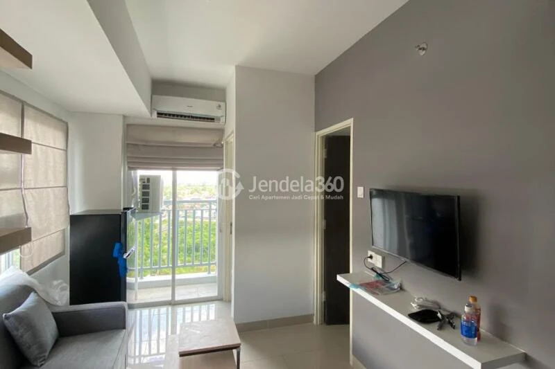 Living Room Low Floor 2BR Apartment with  View at Serpong Garden Apartment