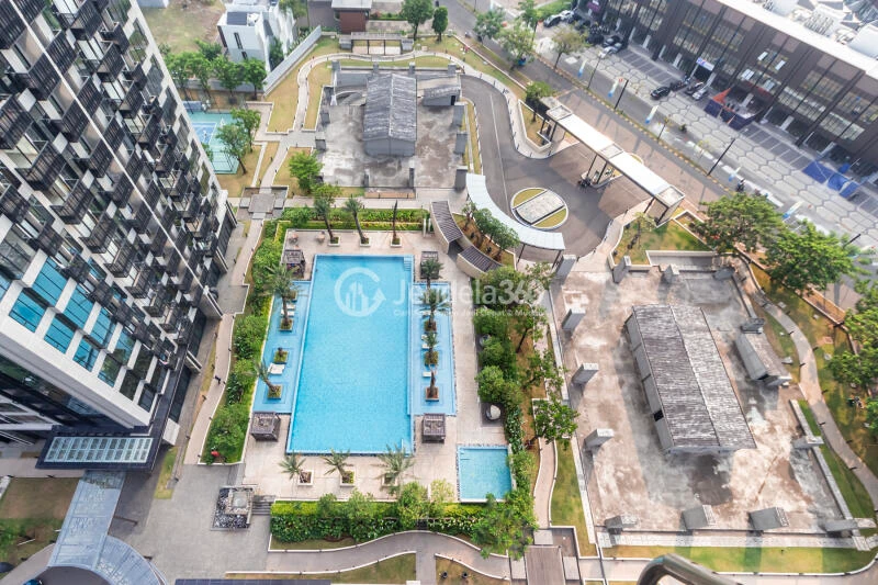 Balcony Stylish 2BR Apartment at Fatmawati City Center Apartment Tower Corona