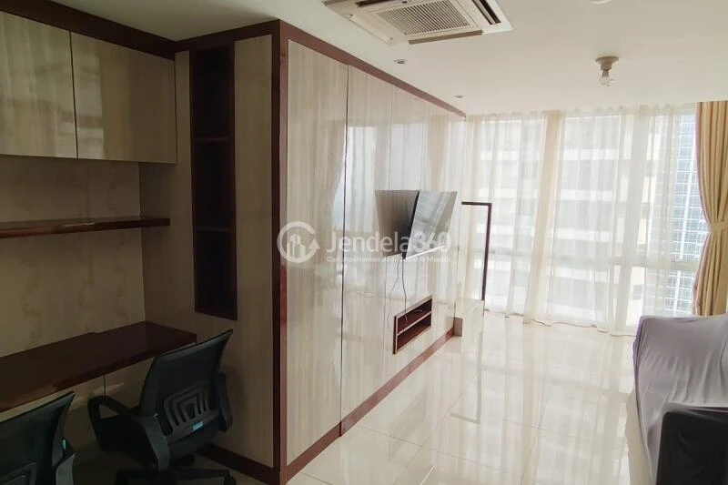 Living Room Elegant 1BR Apartment at U Residence Karawaci Middle Floor