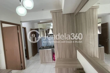 Living Room High Floor 2BR Apartment with City View at Podomoro Golf View Apartment