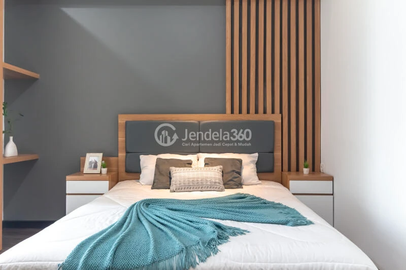 Bedroom Homey 1BR Apartment High Floor with  View at Vasanta Innopark Apartment