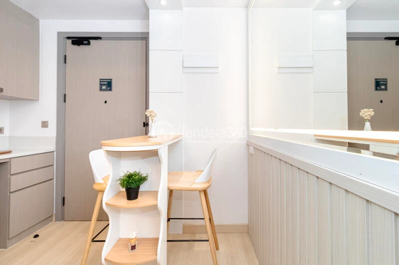 Living Room Spacious 2BR Apartment Low Floor with City View at Fatmawati City Center Apartment