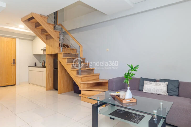 Living Room Maqna Residence 2BR Fully Furnished