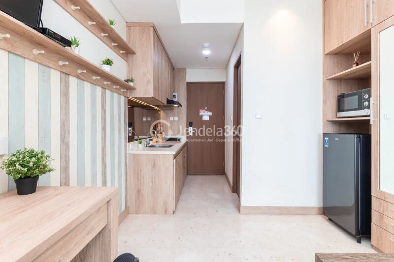 Bedroom Best Deal Studio Apartment Low Floor with  View at B Residence BSD