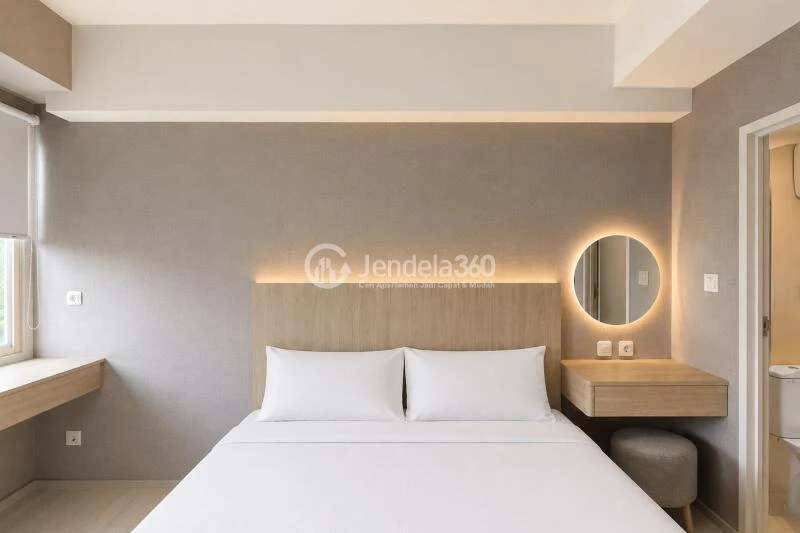 Bedroom Stylish Studio Apartment at Podomoro Golf View Apartment Tower Cordia