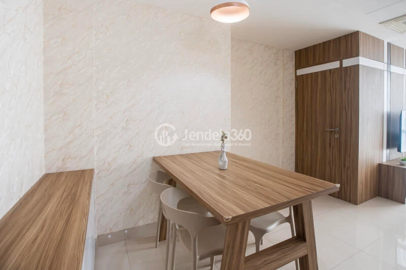 Dining Room Strategic Location 1BR Apartment High Floor with City View at U Residence Karawaci