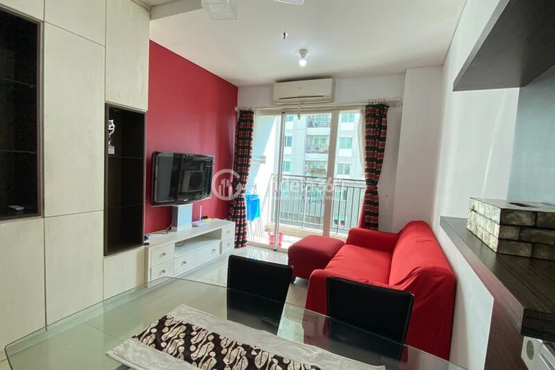 Living Room Well Located 2BR Apartment at Thamrin Residence Apartment Tower Alamanda