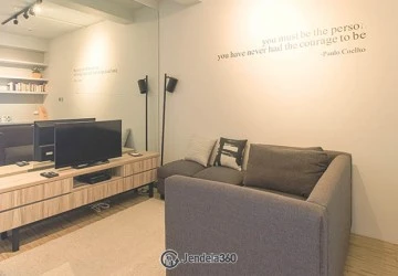 Living Room Menteng Square Apartment 1BR View Thamrin