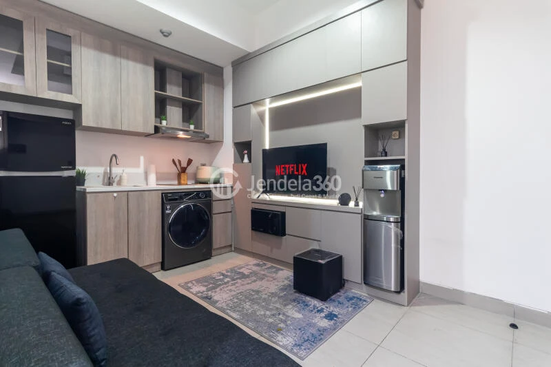 Living Room Low Floor 2BR Apartment with Pool View at Fatmawati City Center Apartment
