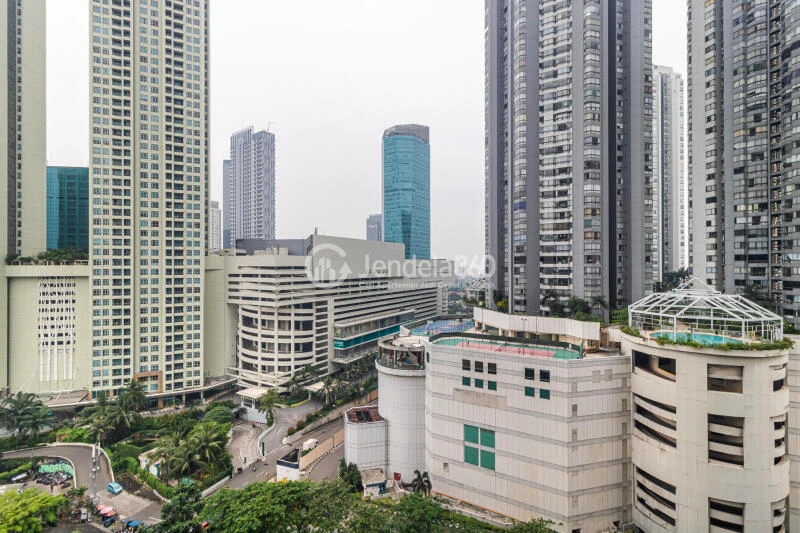 Balcony Low Floor 2BR Apartment with City View at Taman Anggrek Residence