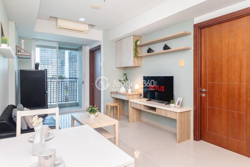Living Room Tidy 2BR Apartment at Springhill Terrace Residence Low Floor