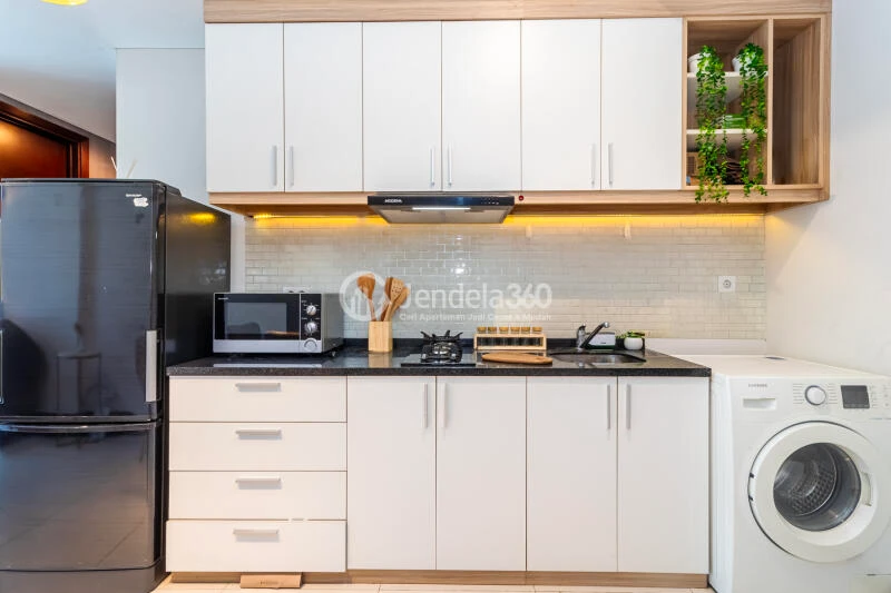 Kitchen 2BR Casa Grande Apartment at Low Floor Swimming Pool View