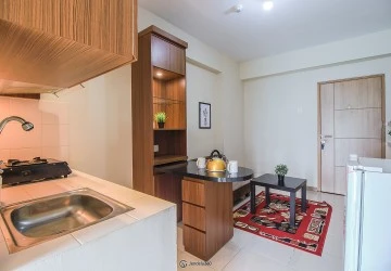 Living Room Low Floor 2BR Apartment with City View at Green Palm Residence