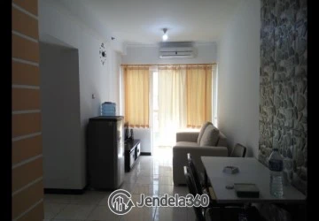 Living Room 3BR Apartment with Pool View at Grand Palace Kemayoran