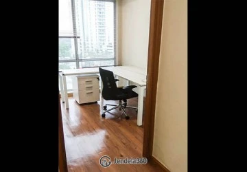 Living Room Fancy 1BR Apartment at The Mansion Kemayoran Bougenville Tower Fontana