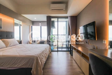 Bedroom Studio Apartment with City View at Southgate Residence