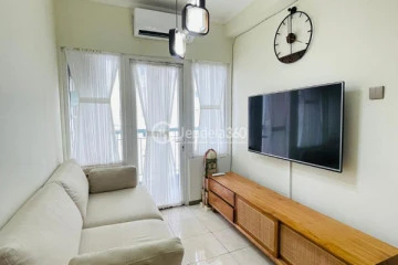 Living Room 2BR Grand Palace Kemayoran Apartment at Middle Floor