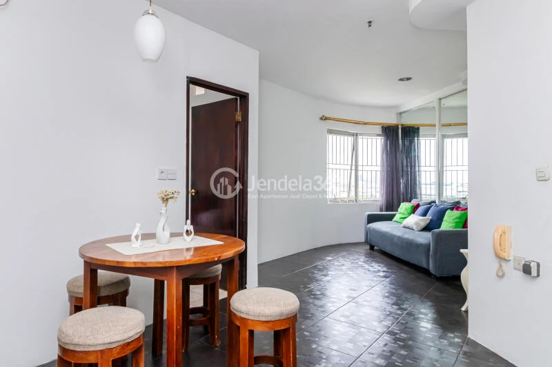 Dining Room Spacious 2BR Apartment Middle Floor with  View at Mediterania Garden Residence 1