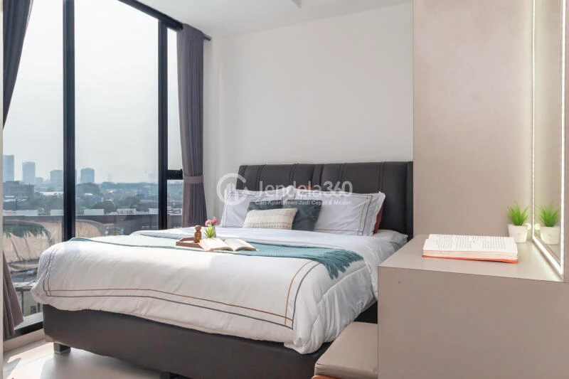 Bedroom 1 Low Floor 2BR Apartment with Pool View at Fatmawati City Center Apartment