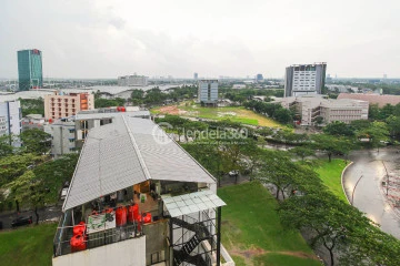 Balcony Homey Studio Apartment Low Floor with  View at B Residence BSD