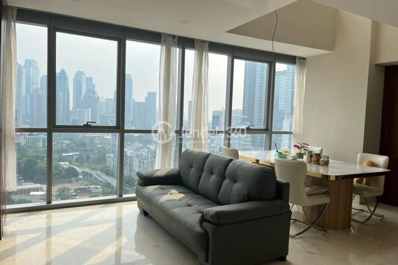 Living Room 3BR Apartment with  View at Ciputra World 2 Apartment