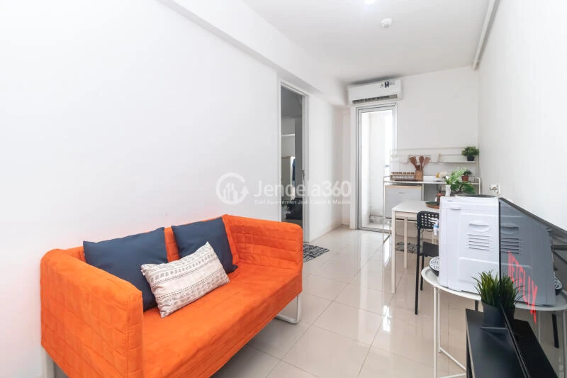 Living Room Well Furnished 1BR Apartment at Bassura City Apartment High Floor