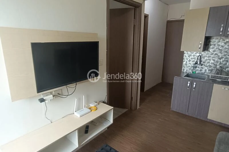 Living Room 2BR Podomoro Golf View Apartment at Low Floor