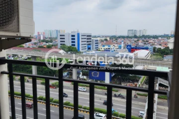 Balcony Low Floor 1BR Apartment with City View at Signature Park Apartment