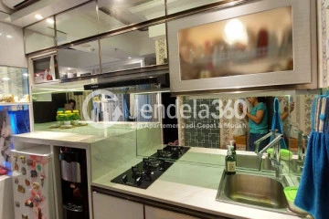 Kitchen 2BR Grand Asia Afrika Residence Apartment at Low Floor