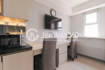 Bedroom Low Floor Studio Apartment with City View at Samesta Mahata Margonda Apartment