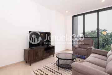 Living Room Lovely 1BR Apartment at Izzara Apartment Middle Floor