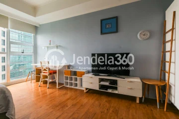Bedroom Modern Studio Apartment at Kemang Village Apartment Tower Intercon