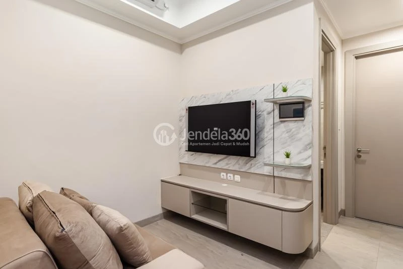 Living Room 1BR Apartment with  View at Menara Jakarta Apartment