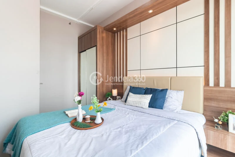 Bedroom Fancy 1BR Apartment at Vasanta Innopark Apartment Low Floor