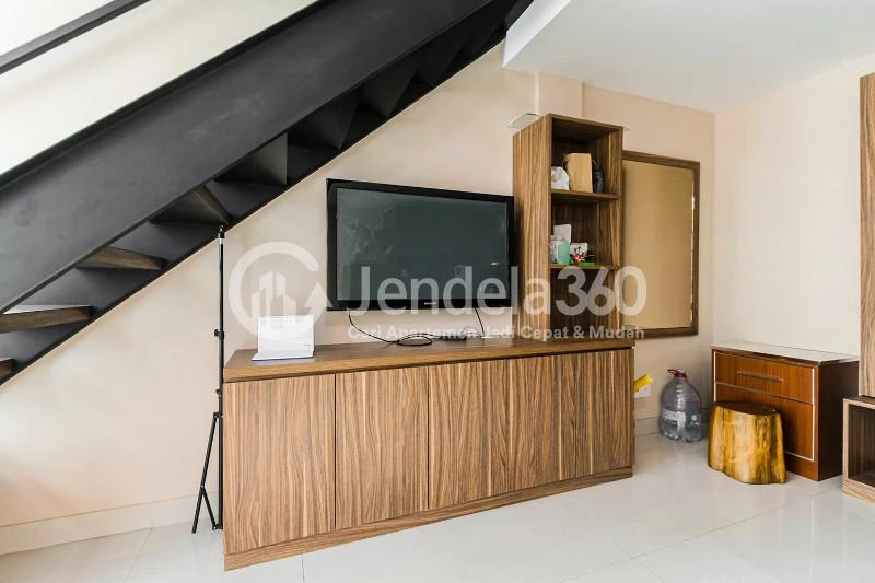 Living Room Relaxing 1BR Apartment with Spacious Living Room at U Residence Karawaci Apartment