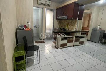 Living Room Low Floor 2BR Apartment with City View at Kalibata City Apartment